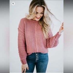 Wishlist Blush Knit Sweater